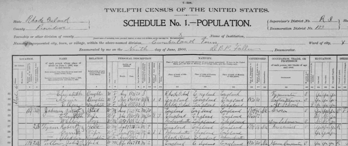 1880 US Census for James Johnson